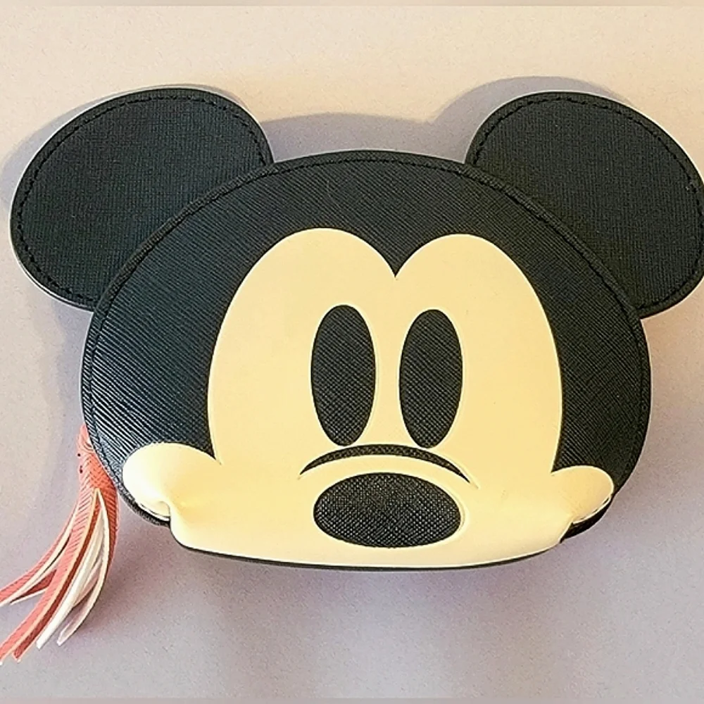 NWT! Disney Mickey Mouse Face Coin Purse Pouch Wallet ears
